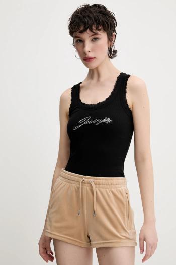 Top Juicy Couture JUICY HIBISCUS CRYSTAL čierna farba, JCWLV125335