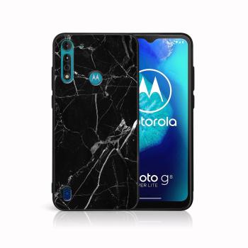MY ART Ochranný kryt pre Motorola Moto G8 Power Lite BLACK MARBLE (142)