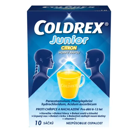 COLDREX JUNIOR HORÚCI NÁPOJ CITRÓN 10ks