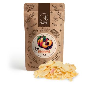 NATU Lyofilizované broskyne plátky 40 g