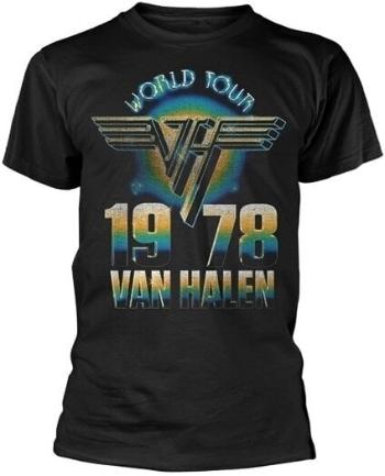 Van Halen Tričko World Tour '78 Unisex Black L