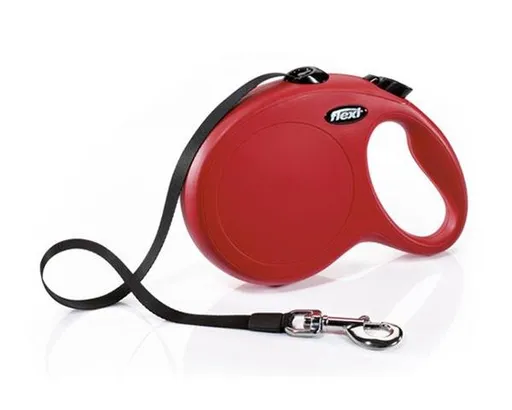 Vodítko pre psy Flexi Classic NEW M páska 5 m červené (do 25 kg)