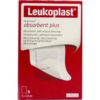 Leukoplast leukomed t plus absorbčná náplasť na rany 5 x 7,2 cm 1 x 5 ks