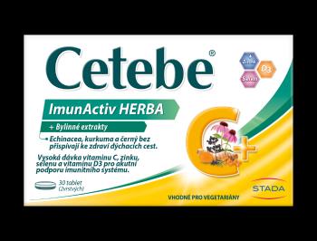 CETEBE ImunActiv Herba + Bylinné extrakty 30 tabliet