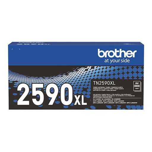 Brother originál toner TN2590XL, black, 3000str., Brother HL-L2442DW, HL-L2460DN, O, čierna