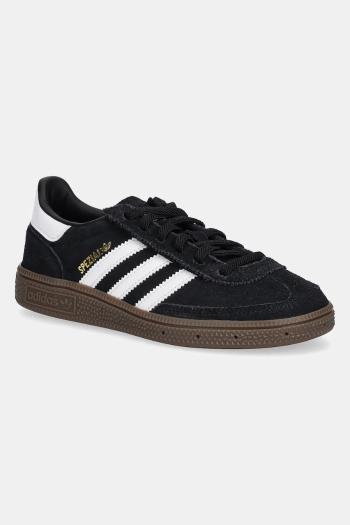Detské semišové tenisky adidas Originals HANDBALL SPEZIAL čierna farba, JQ6382