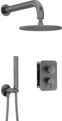 DEANTE DEANTE - Silia Concealed BOX, batéria Podomietkový sprchový set, s batériou BOX - so sprchovou hlavicou BXYYDQSM