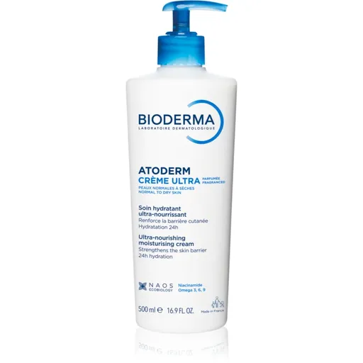 Bioderma Atoderm Créme Ultra vyživujúci telový krém pre normálnu až suchú citlivú pokožku s parfumáciou 500 ml