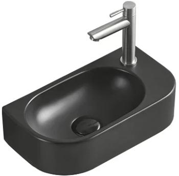 MEXEN - Viera umývadlo na dosku ľavé 40 x 21 cm, čierna mat 21274085L