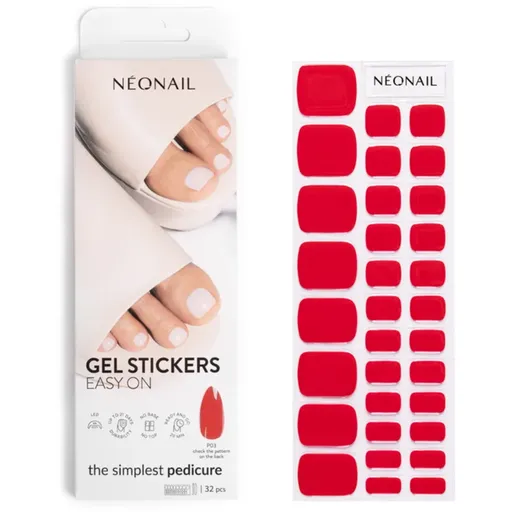 NEONAIL Easy On Gel Stickers nálepky na nechty s použitím UV/LED lampy odtieň P03 32 ks