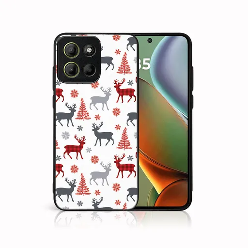 MY ART Kryt s vianočným dizajnom Motorola Moto G15 / Moto G15 Power DEER (068)