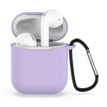 HOOK Silikónový obal pre Apple AirPods 1 / 2 fialový