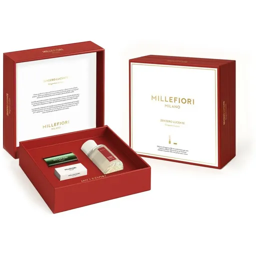 Millefiori Milano Darčeková súprava Difúzer 100 ml a Icon Vôňa do auta Zenzero Lucente Classic