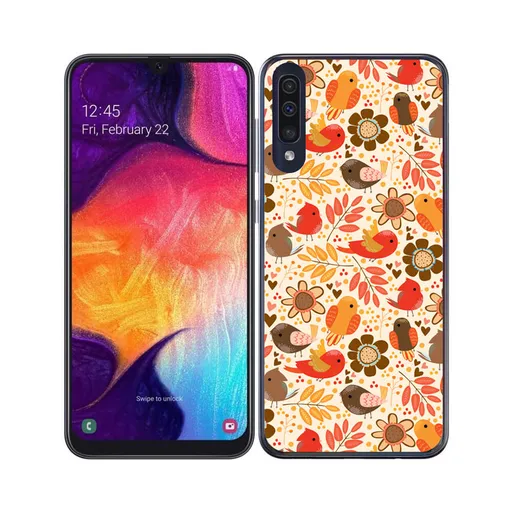 PROTEMIO MY ART Ochranný obal Samsung Galaxy A70 BIRDS (004)