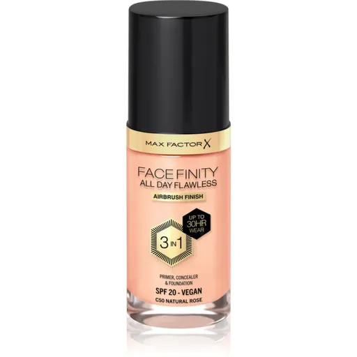 Max Factor Facefinity All Day Flawless dlhotrvajúci make-up SPF 20 odtieň C50 Natural Rose 30 ml
