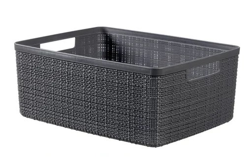 CURVER Košík JUTE M 12L | tmavosivá