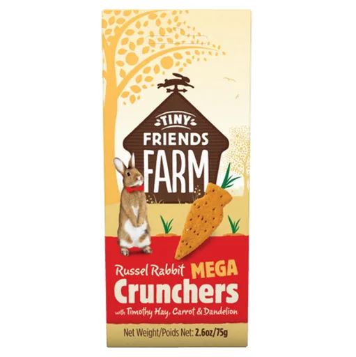 SUPREME Tiny Friends Farm Mega Crunchers seno, mrkva a púpava 75 g
