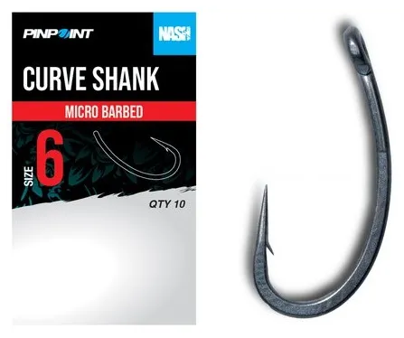 Nash háčiky curve shank micro barbed 10 ks - veľkosť 6