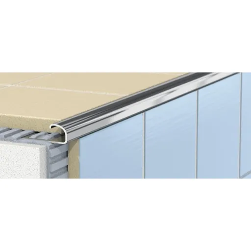 Lišta "oblá" Havos kartáčovaný, nerez, dĺžka 250 cm, výška hrany 12,5 mm, NRZOK12250