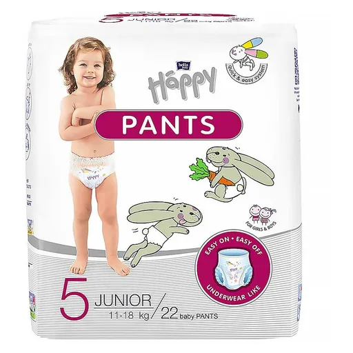 BELLA HAPPY Pants Junior naťahovacie plienkové nohavičky 22 ks