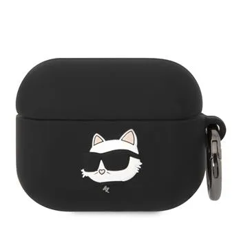 KARL LAGERFELD Obal na Apple AirPods Pro CAT čierny