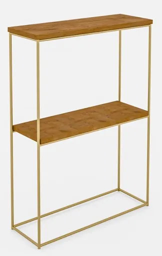 ArtAdrk Príručný stolík VELO | zlaté nohy Farba: Dub Lancelot