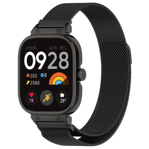 SET MILANESE Kovový obal na hodinky + remienok Xiaomi Redmi Watch 5 čierny