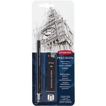 DERWENT Precision Mechanical Pencil Sada 0,7 mm HB, 15 túh v balení + 3 gumy (2302429)