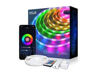 Smart LED pásik 12V 40LED/m IP44 36W RGB NOUS F2 10m WiFi Tuya