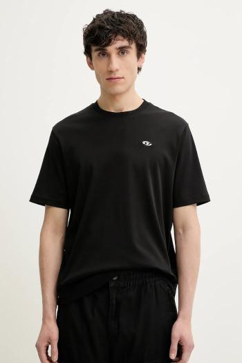 Tričko Diesel T-ADJUST-DOVAL-PJ T-SHIRT pánske, čierna farba, jednofarebné, A15056.0AIJU