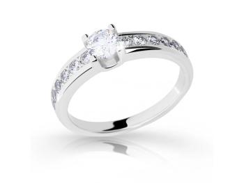 Cutie Jewellery Luxusný prsteň z bieleho zlata so zirkónmi Z6885-2146-10-X-2 55 mm