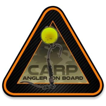 4anglersdesign samolepka 63 carp angler on board