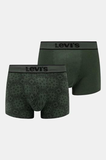 Boxerky Levi's 2-pak pánske, zelená farba, 37149-1032