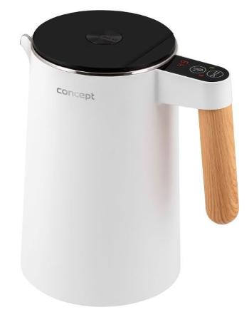 CONCEPT RK3300 Rýchlovarná kanvica nerezová 1,5 l Salt & Pepper biela