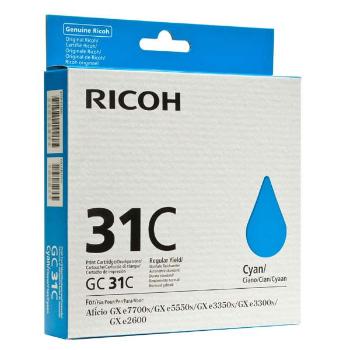 Ricoh GC-31C 405689 azúrová (cyan) originálna cartridge