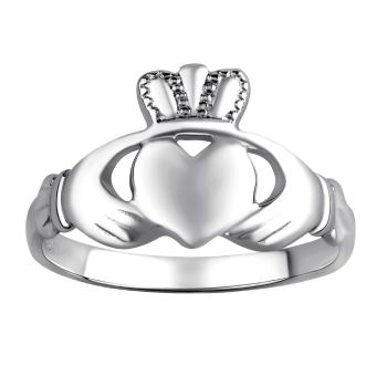 Silvego Dámsky Celostříbrný prsteň Claddagh ZTR96391 50 mm