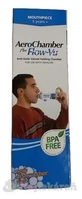 Trudell Medical AeroChamber Plus nástavec inhalačný modrý, pre dospelých 1 ks