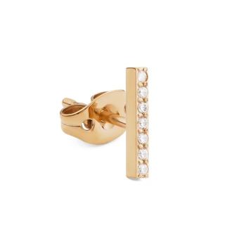Daniel Wellington Pozlátená single náušnice Tyčinka s kryštálmi DW00400870
