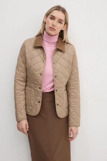 Bunda Barbour dámska, béžová farba, prechodná