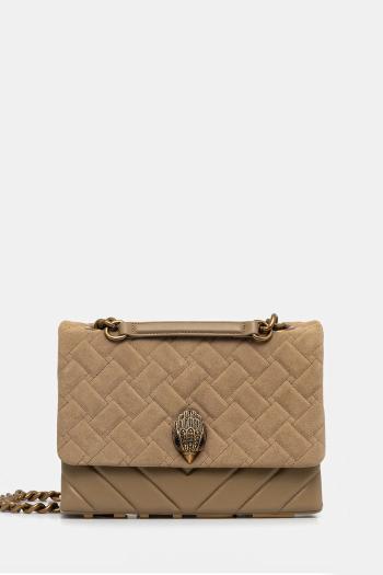Kožená kabelka Kurt Geiger London KENSINGTON zelená farba, 9959847219