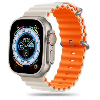 Tech-Protect Iconband Pro remienok na Apple Watch 42/44/45/49mm, starlight / orange