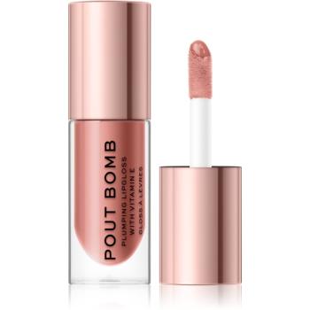 Makeup Revolution Pout Bomb lesk na pery pre väčší objem s vysokým leskom odtieň Doll 4.6 ml