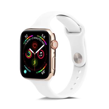 THIN Silikónový remienok Apple Watch Ultra 1 / 2 (49mm) / 9 / 8 / 7 (45mm) / 6 / SE / 5 / 4 (44mm) / 3 / 2 / 1 (42mm) WHITE