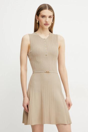 Šaty Marciano Guess GIADA béžová farba, midi, áčkový strih, 5GGK26 5874Z