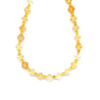 Citrin fazettált lampion 8x8mm