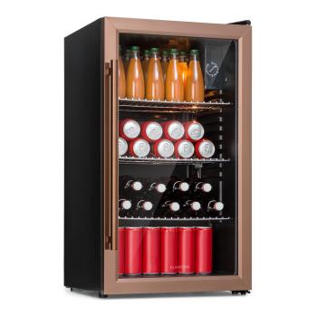 Klarstein Beersafe XXL, chladnička, 80 l, 3 police, energet. trieda E, panoramatické sklenené dvierka