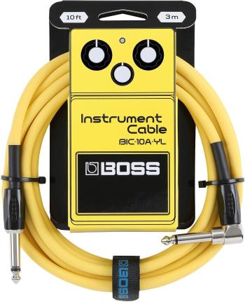 Boss BIC-10A-YL 10ft Rovný - Zalomený Nástrojový kábel