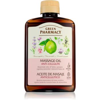 Green Pharmacy Essential oils of Lime Massage Oil masážny olej proti celulitíde 200 ml