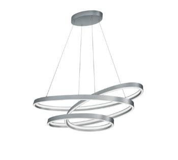 LED závesné osvetlenie Cinque Ciola nikel 377210107