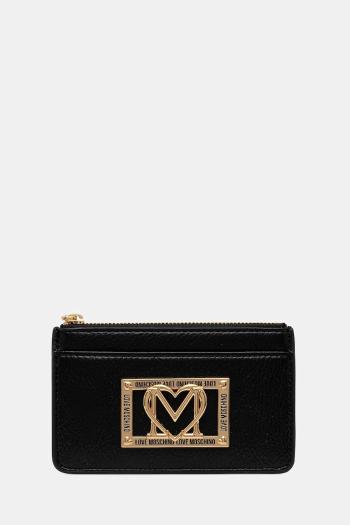Peňaženka Love Moschino dámska, čierna farba, JC5606PP1NLI0000